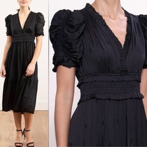 Ulla Johnson Maya Dress Noir size 6